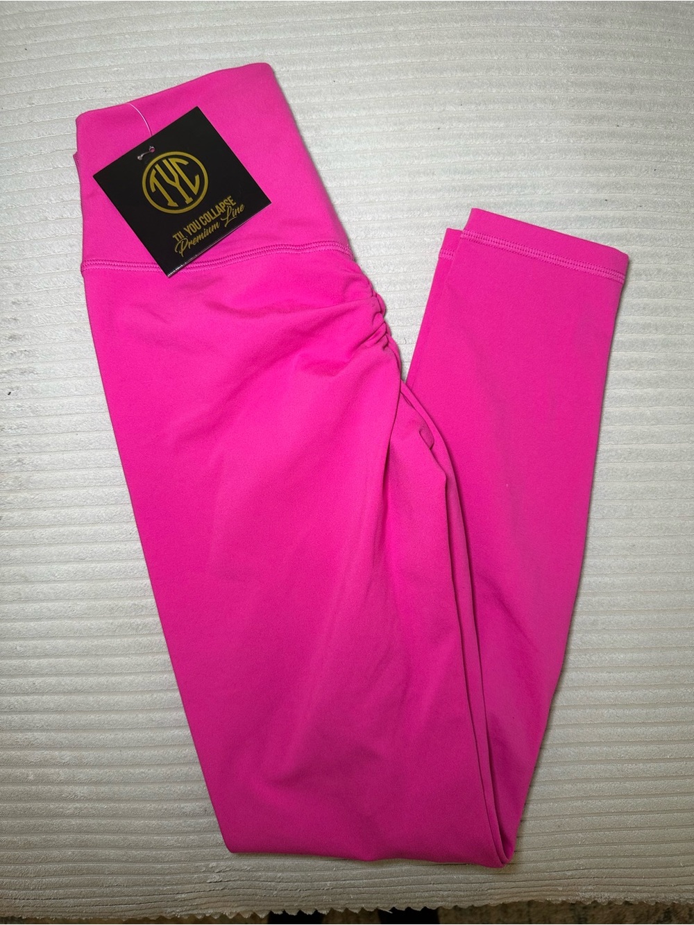 Til You Collapse Bright Hot Pink Leggings